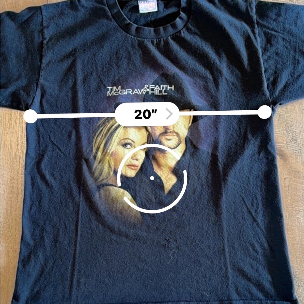 Tim McGraw & Faith Hill Graphic Tee - vintage band t-shirt country music - Picture 2 of 5